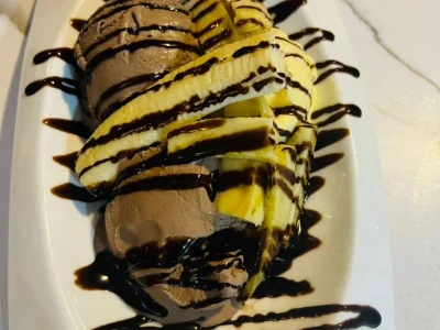 Banana split — Plats & Boissons