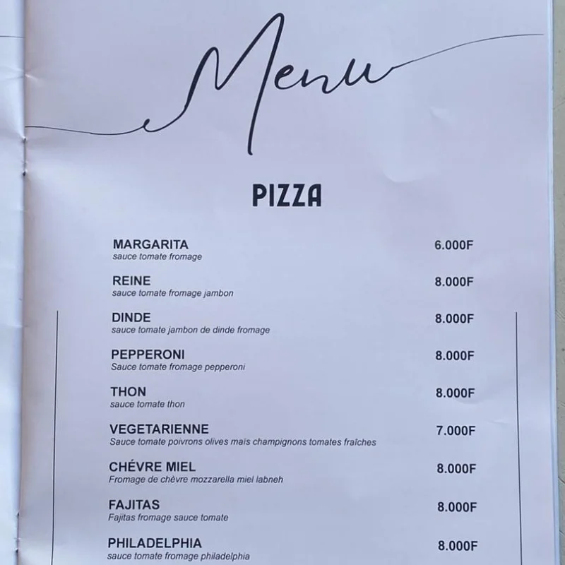 Pizza maison — Rocca Marina, Almadies Dakar