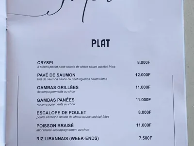 Plat signature — Plats & Boissons